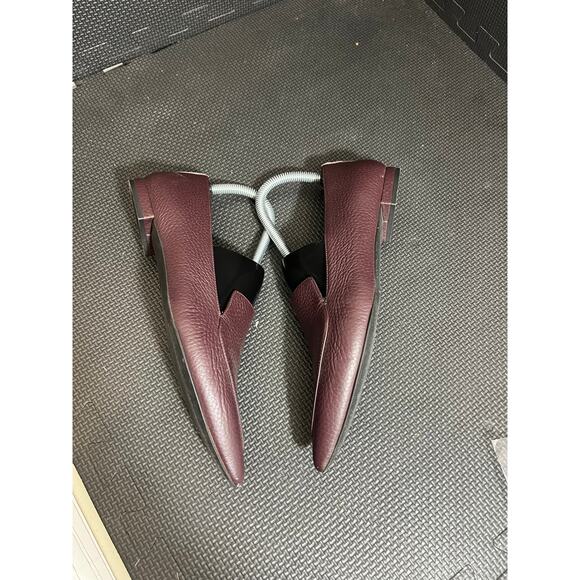 Everlane Maroon Pointy Toe Loafer Leather‎ Flat Womens Shoes Size 7.5 - Picture 5 of 8